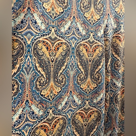 EUC Notations Print Wide Legged  Pants Size L - Picture 3 of 5